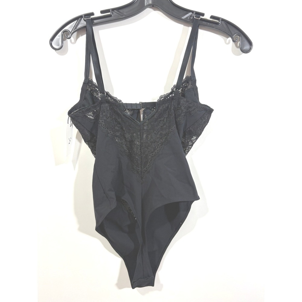 Fleur du Mal Bianca $198 Lace Bodysuit Black Small S - Picture 7 of 8